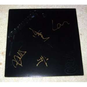  METALLICA autographed BLACK album  