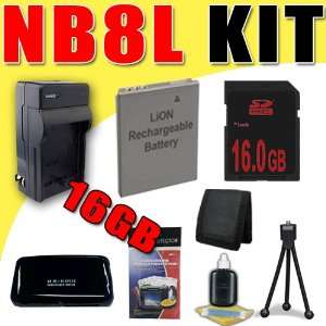  NB8L Lithium Ion Replacement Battery / Charger for Canon 