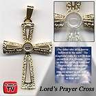 lords prayer cross necklace  