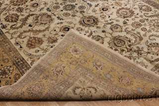 LARGE 60 YEARS OLD MUTED ANTIQUE 9X12 TABRIZ PERSIAN ORIENTAL AREA RUG 