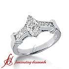 15 Ct Marquise Cut Diamond Engagemant Ring Channel Se