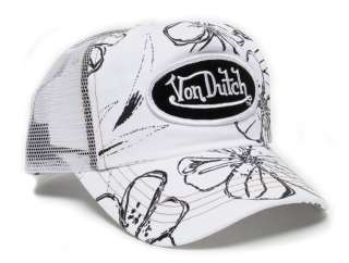 Authentic Brand New Von Dutch White Hawaiian Cap Hat  