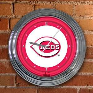 Cincinnati Reds Team 14 Neon Clock MLB Baseball Fan Shop Sports Team 