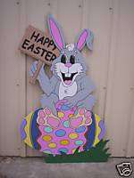 BUNNY ON BOUNCEY EGG Easter Yard Art Decoration  