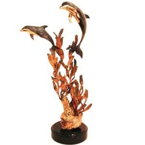  Dolphin Cherish Bronze Sculpture