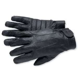 Harley Davidson® Mens Perforated Full Finger Gloves. Adjustable 