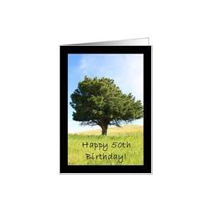  Happy 50th Birthday Tree Card Toys & Games