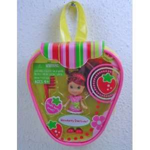   Strawberry Shortcake Mini Doll with Purse  Pink Dress Toys & Games