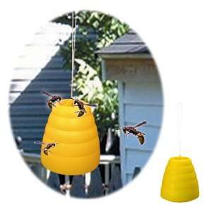   Trademark Home CollectionT Beehive Wasp Trap Yellow 