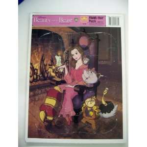   Beauty and the Beast Frame tray Puzzle (Belle Sitting By the Fire