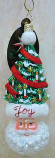 RADKO Tree Top Nicholas ORNAMENT Santa CANDLES 1015103  