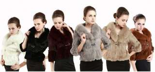 2012 Womens Fox Rex hair coat Winter Fashion Warm Coat Jacket Outwear 