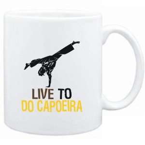  Mug White  LIVE TO do Capoeira  Sports Sports 