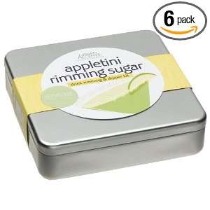 Urban Accents Appletini Rimming Sugar, 5.0 Ounce Tins (Pack of 6)