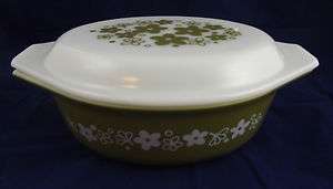 Corelle Spring Blossom (Crazy Daisy) 1.5 QT Oval Covered Casserole 