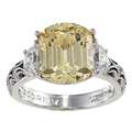 Tacori IV Cubic Zirconia Epiphany Cushion Canary Ring Compare 