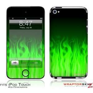  iPod Touch 4G Skin   Fire Green by WraptorSkinz 