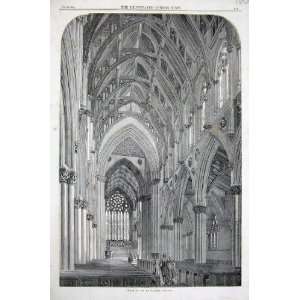  1858 Interior Doncaster Church Architecture Fine Art