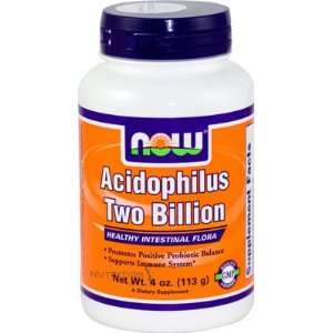  Now Acidophilus Two Billion Powder, 113 Gram Health 