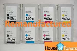 HP 940XL C4906A Black C4907A Cyan C4908A Magenta C4909A Yellow Ink 