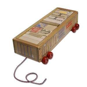    Railroad Block Wagon Wooden Toy by Holgate Toys Toys & Games