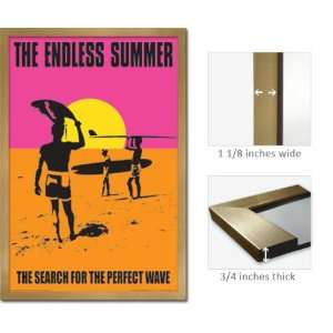  Gold Framed The Endless Summer Poster Surf Movie Fr4573 