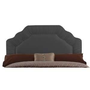  Shirred Headboard in Black Size King Furniture & Decor