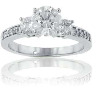  1.71 ct. TW Round Diamond Engagement Ring in Platinum 