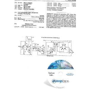  NEW Patent CD for VOLTAGE GENERATING APPARATUS Everything 