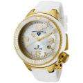 Swiss Legend Neptune Ceramic White MOP Dial White Silicon Watch MSRP 