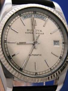 Mans Bulova Super Seville Automatic Stainless Watch (52067)  