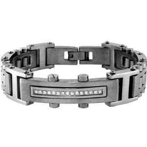  Inox Jewelry 316L Stainless Steel cz Bracelet Jewelry