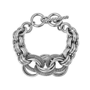  Inox Stainless Steel Chunky Bracelet Jewelry