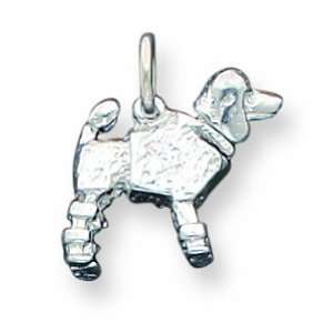  Sterling Silver Poodle Charm Jewelry