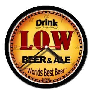 LOW beer and ale cerveza wall clock