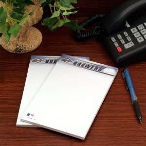  Milwaukee Brewers Two Pack 5 x 8 Team Logo Notepads 
