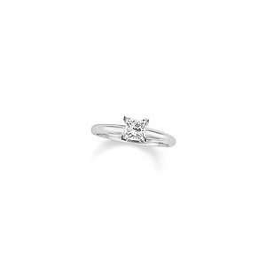  ZALES Certified Colorless Princess Cut Diamond Solitaire 