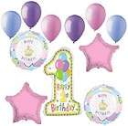   Birthday Balloon Bouquet Party Decoration Baby One 1 Girl Boy  