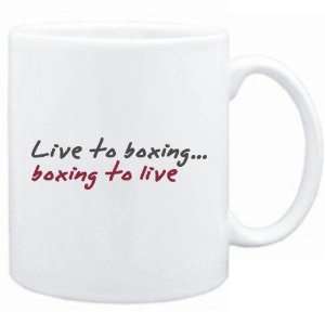  New  Live To Boxing ,Boxing To Live   Mug Sports