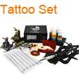 Professional Complete Tattoo Beginner Kit Machine 1 Gun Supply Set 