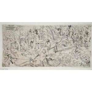  066   On the South by Jules Pascin, 12x8