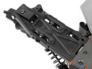 extra long suspension arms provide stability and thick suspension pins 