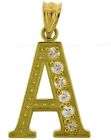 10K YELLOW GOLD CZ INITIAL B CHARM GIFT PENDANT items in jewelry4less 