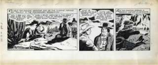 MIKE ARENS   ROY ROGERS DAILY ORIGINAL ART 4 17 50  