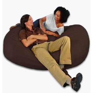  6 feet X large Chocolate Cozy Sac Foof Bean Bag Chair Love 