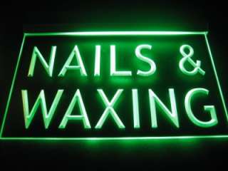 Nails & Waxing Logo Beer Bar Pub Light Sign Neon B168  