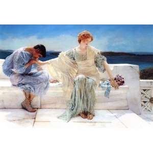  Oil Painting Ask Me No More Lawrence Alma Tadema Hand 