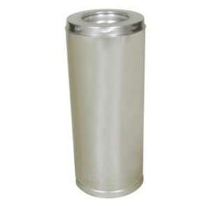 24 Chimney Length Double Wall Fiber Insulated Stainless Steel 