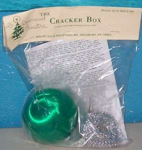 Vintage THE CRACKER BOX Ornament Kit **DIAMOND LUSTRE** New Unopened 