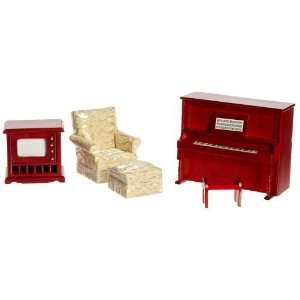  Mahogany Den Dollhouse Miniature Set Toys & Games